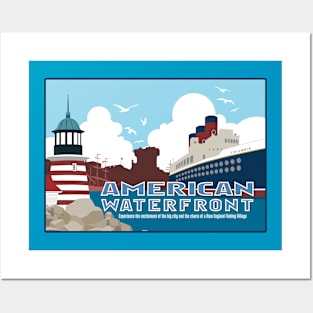 American Waterfront Posters and Art